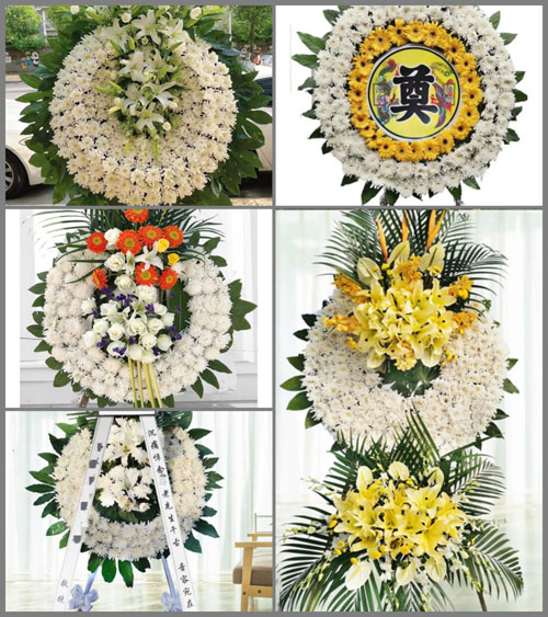 广东广州市海珠区滨江街道花圈速递