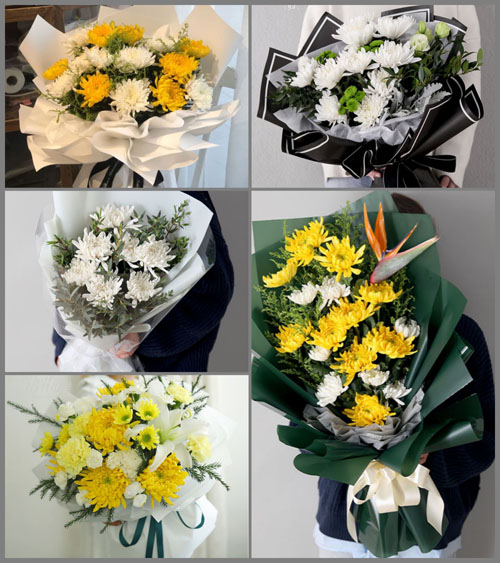 广东广州市海珠区滨江街道白事花束代送